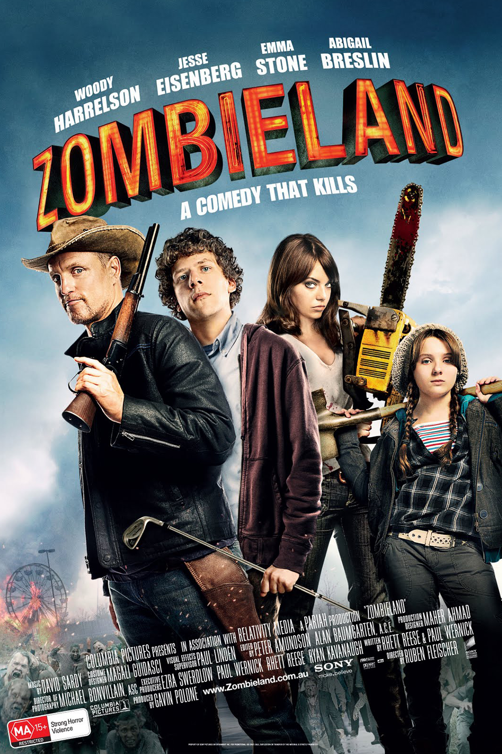ดูหนังออนไลน์ฟรี Zombieland (2009) ซอมบี้แลนด์ แก๊งคนซ่าส์ล่าซอมบี้