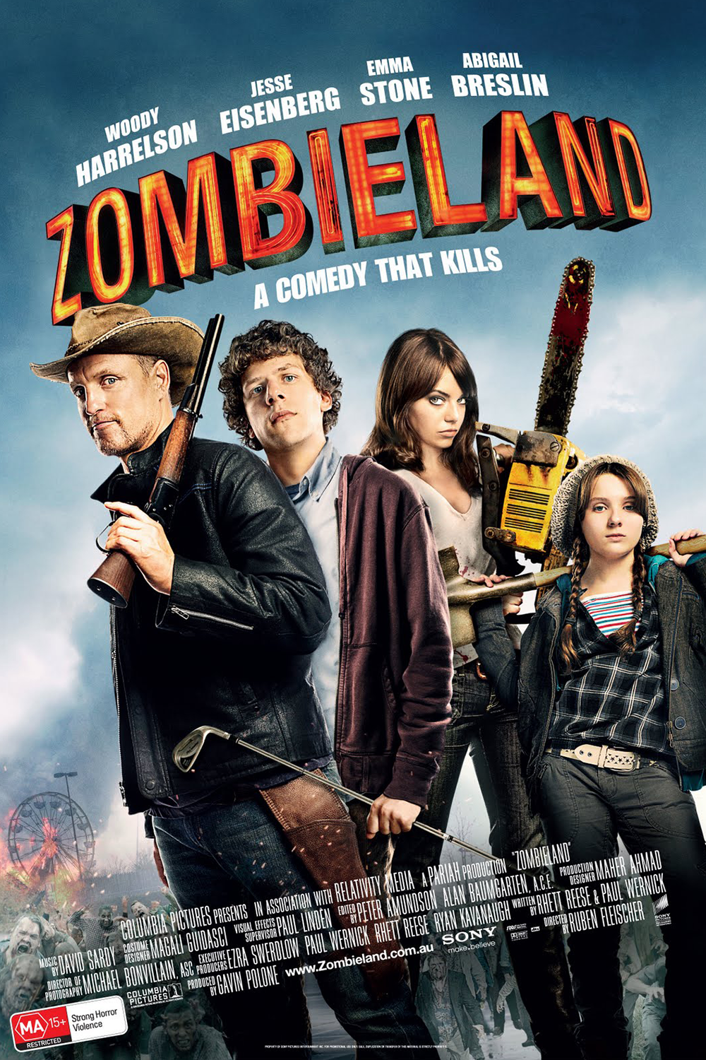 ดูหนังออนไลน์ Zombieland (2009) ซอมบี้แลนด์ แก๊งคนซ่าส์ล่าซอมบี้